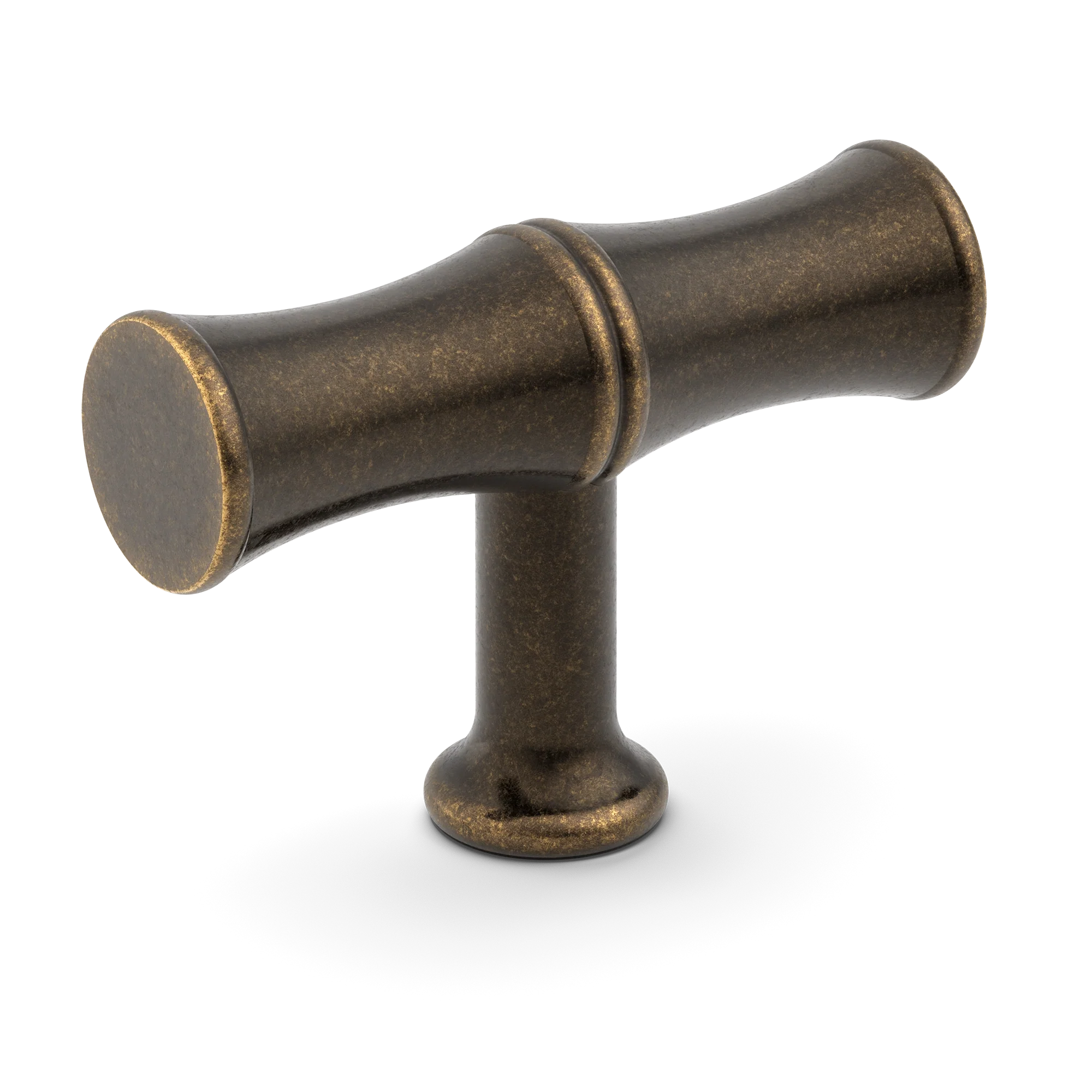 Armac Martin Grove Bamboo T-bar Handle in 64mm / Dark Aged Brass
