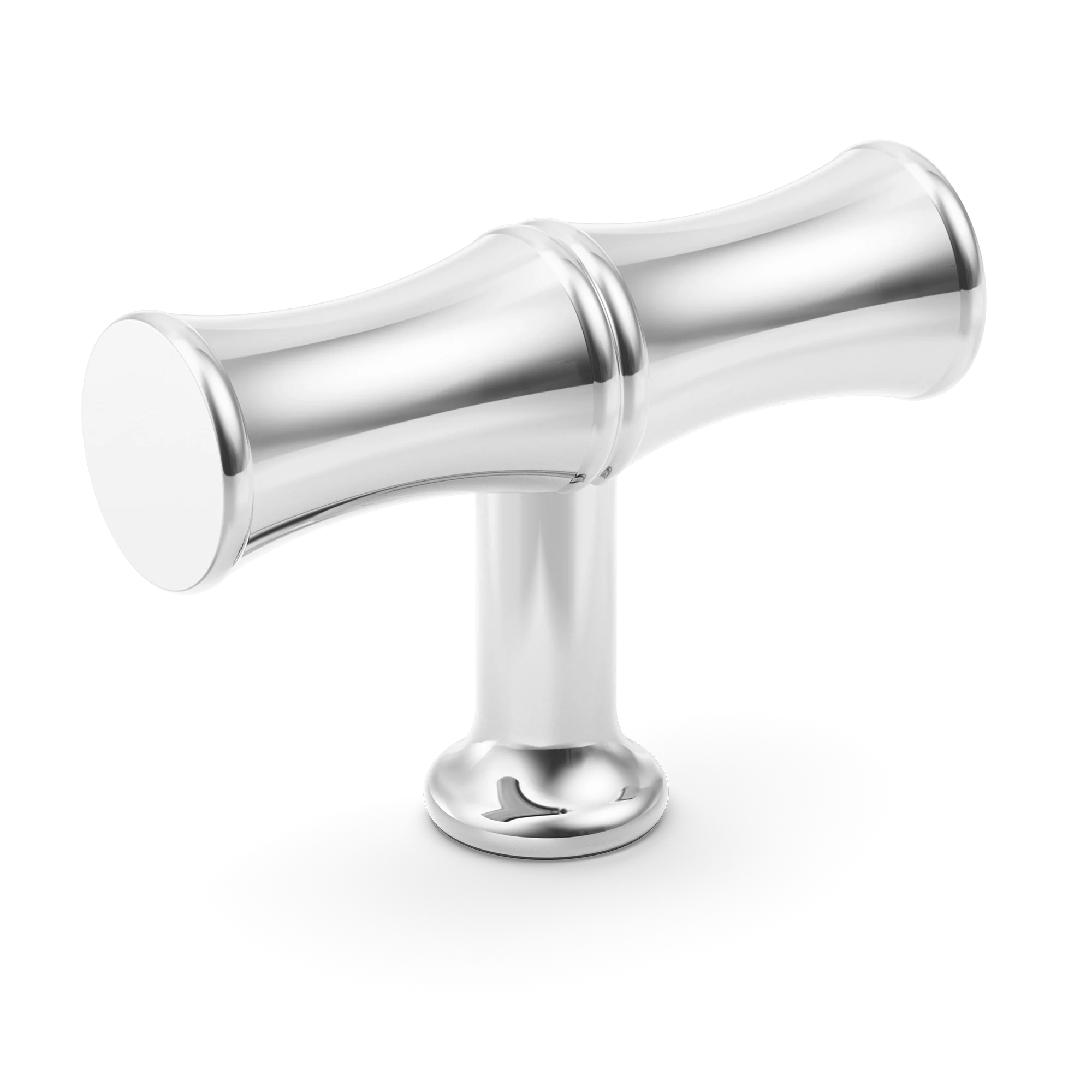 Armac Martin Grove Bamboo T-bar Handle in 64mm / Polished Chrome Plate