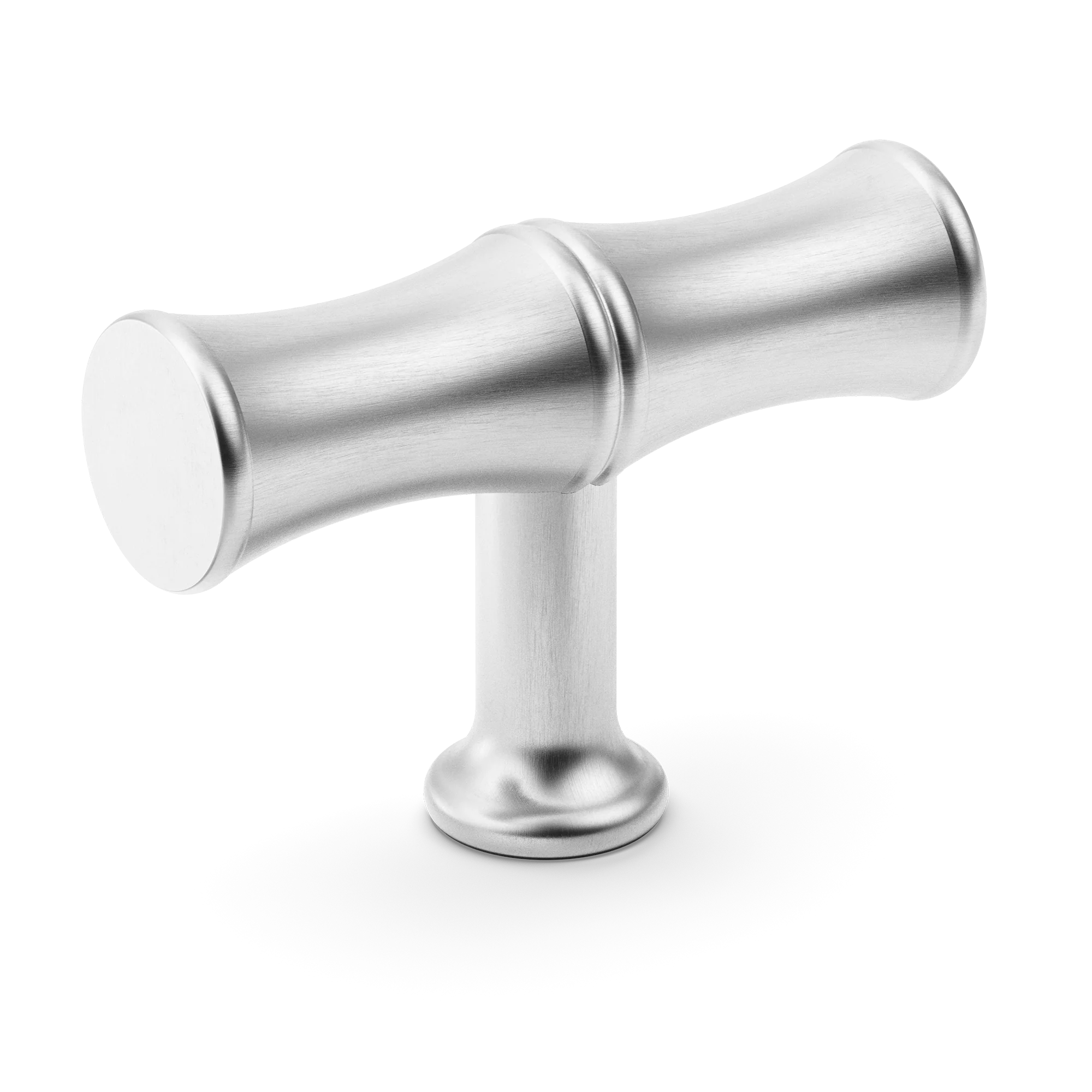 Armac Martin Grove Bamboo T-bar Handle in 64mm / Satin Chrome Plate