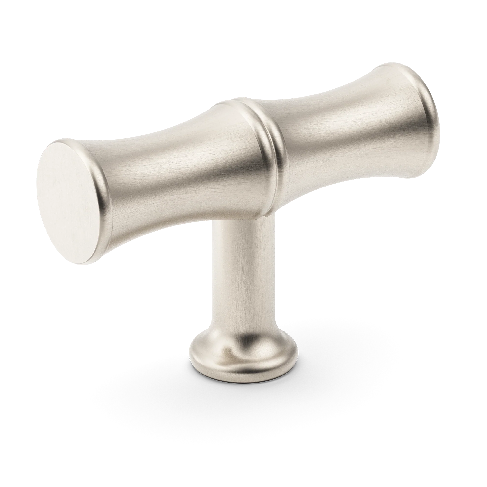 Armac Martin Grove Bamboo T-bar Handle in 64mm / Satin Nickel Plate