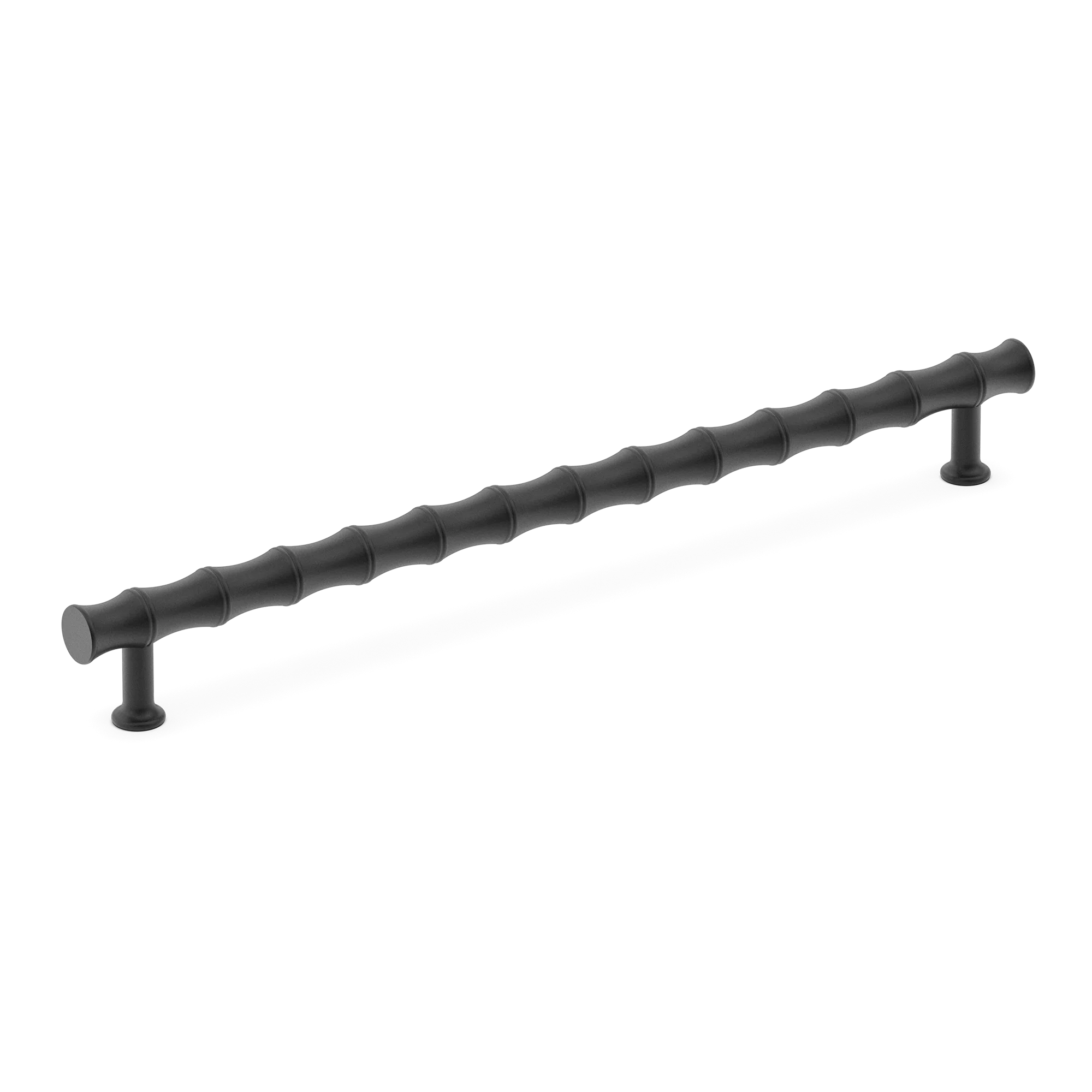 Armac Martin Grove Bamboo Appliance Pull in 384mm / Matt Black Lacquered