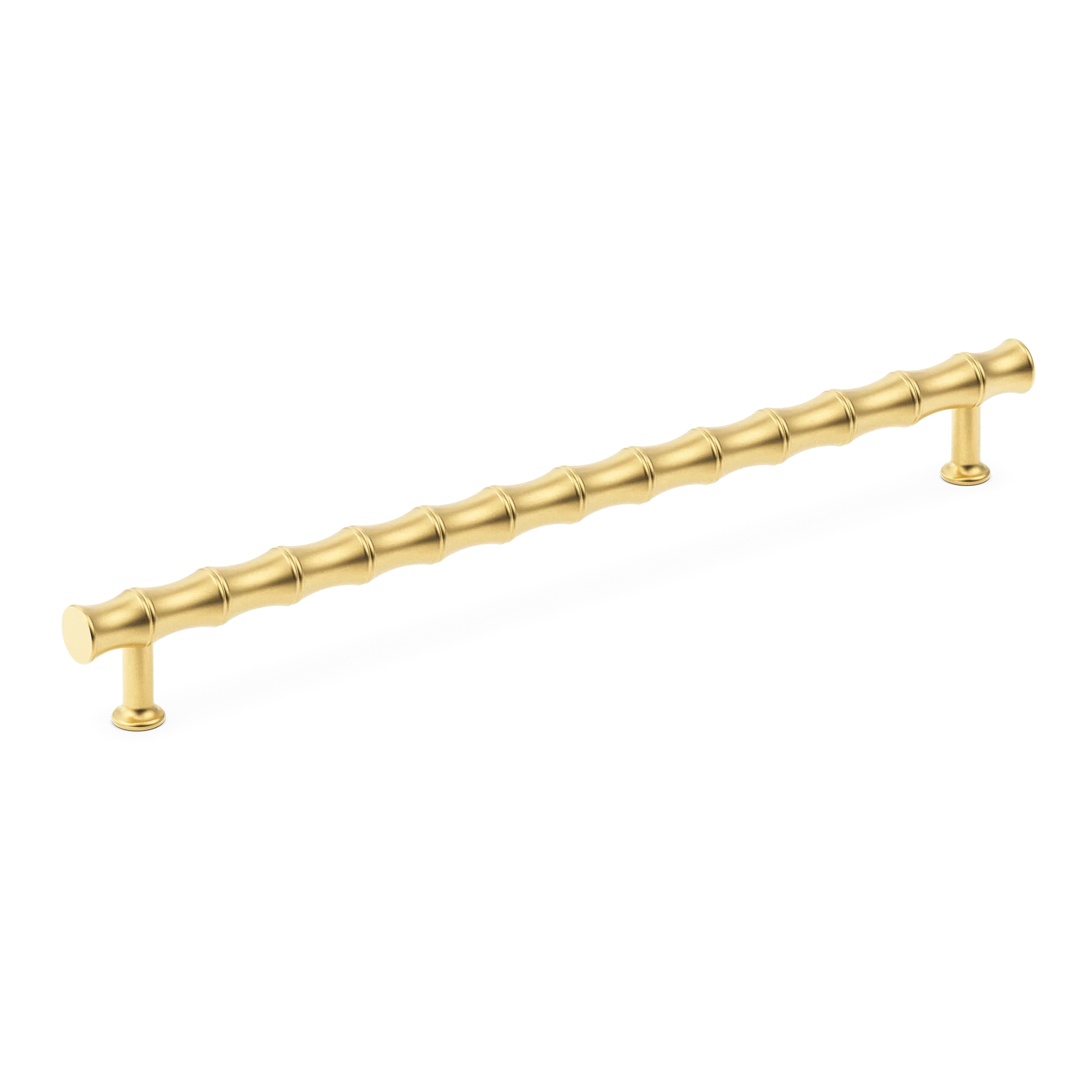Armac Martin Grove Bamboo Appliance Pull in 384mm / Satin Brass Lacquered