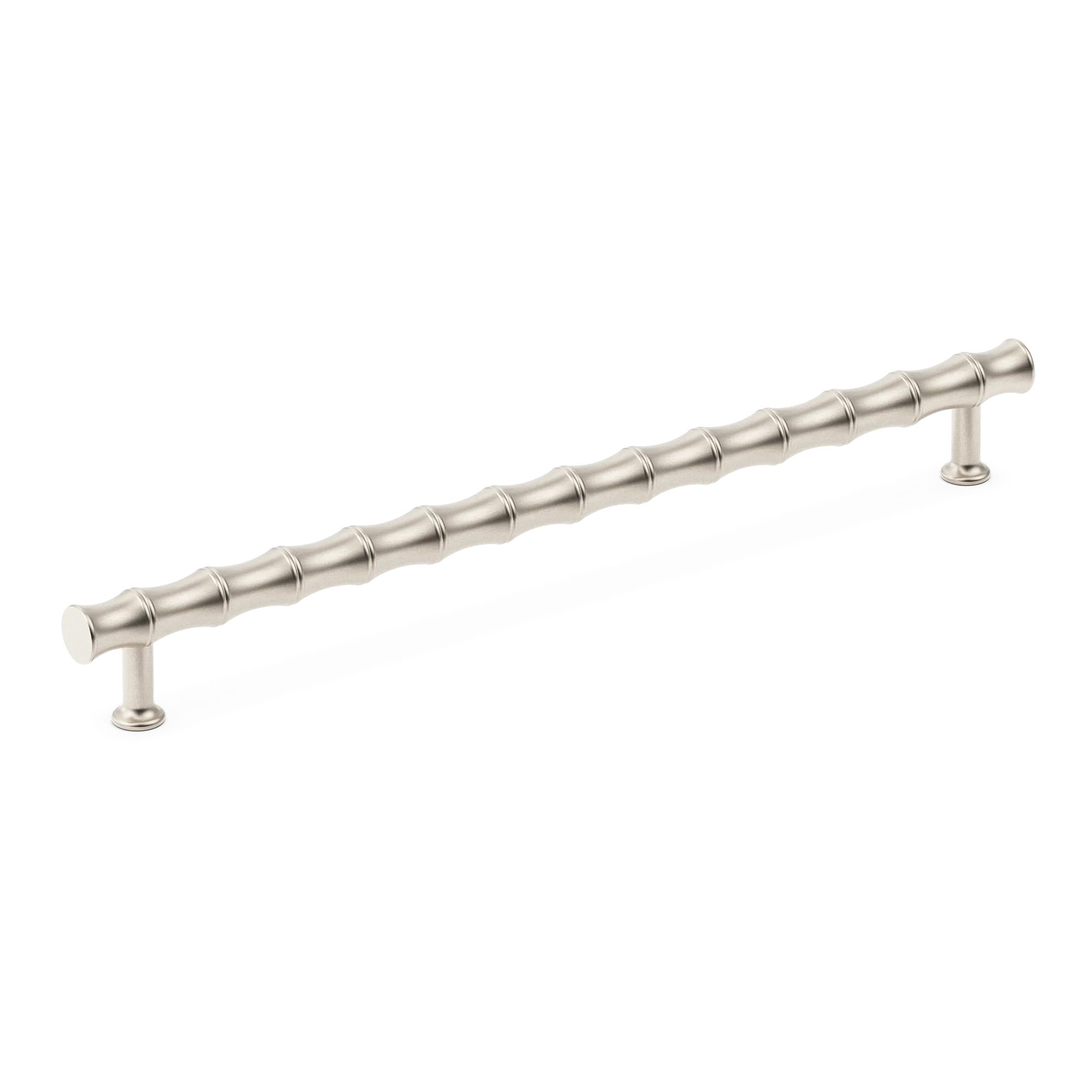 Armac Martin Grove Bamboo Appliance Pull in 384mm / Satin Nickel Plate