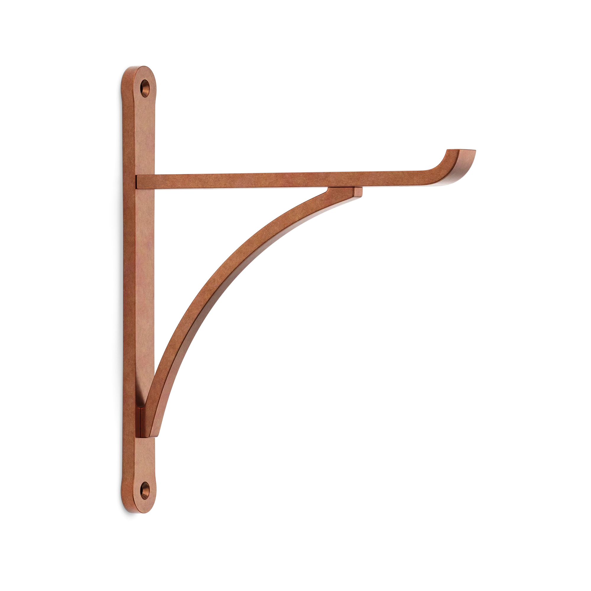 Armac Martin Harborne Brass Shelf Bracket in 190mm / Aged Copper