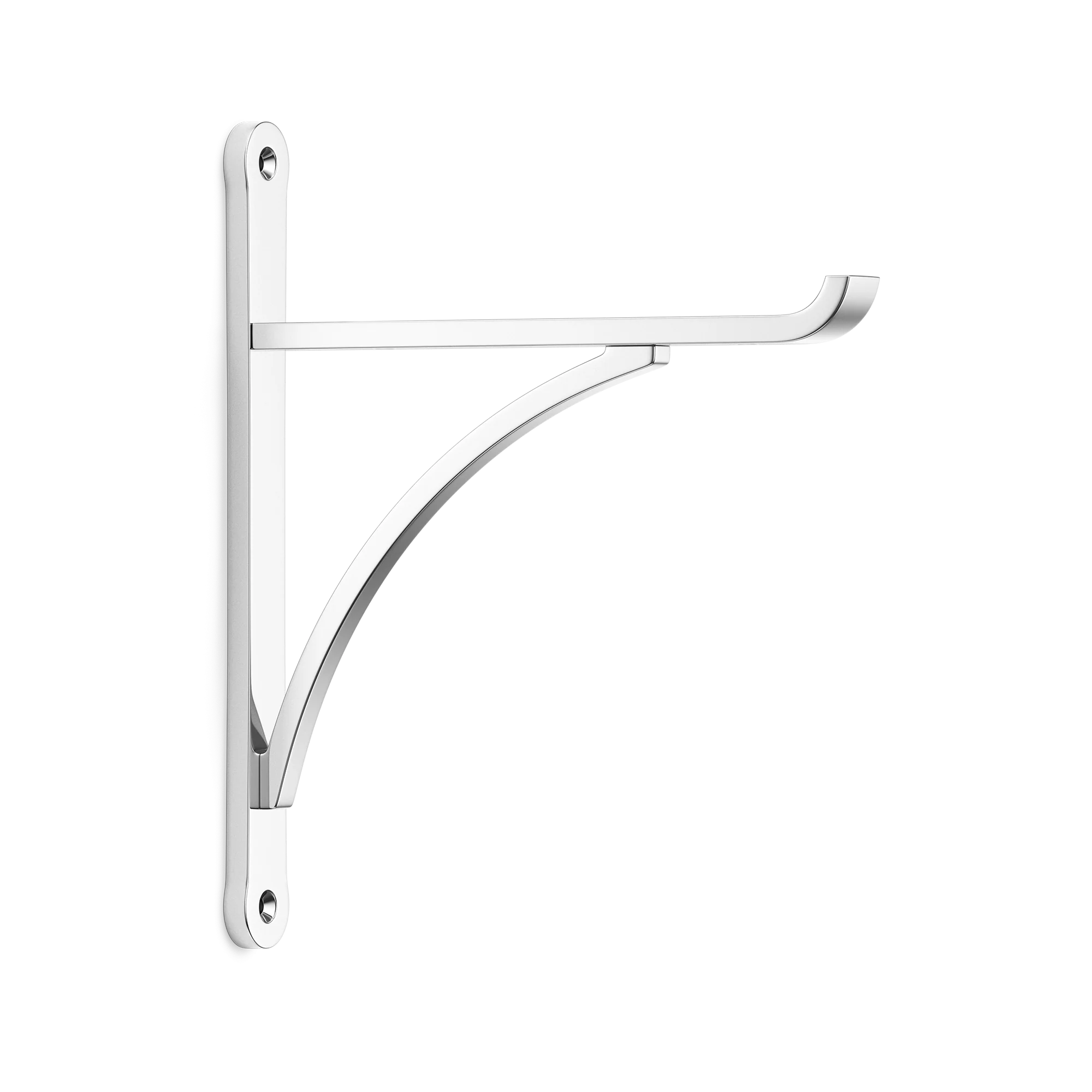 Armac Martin Harborne Brass Shelf Bracket in 190mm / Polished Chrome Plate