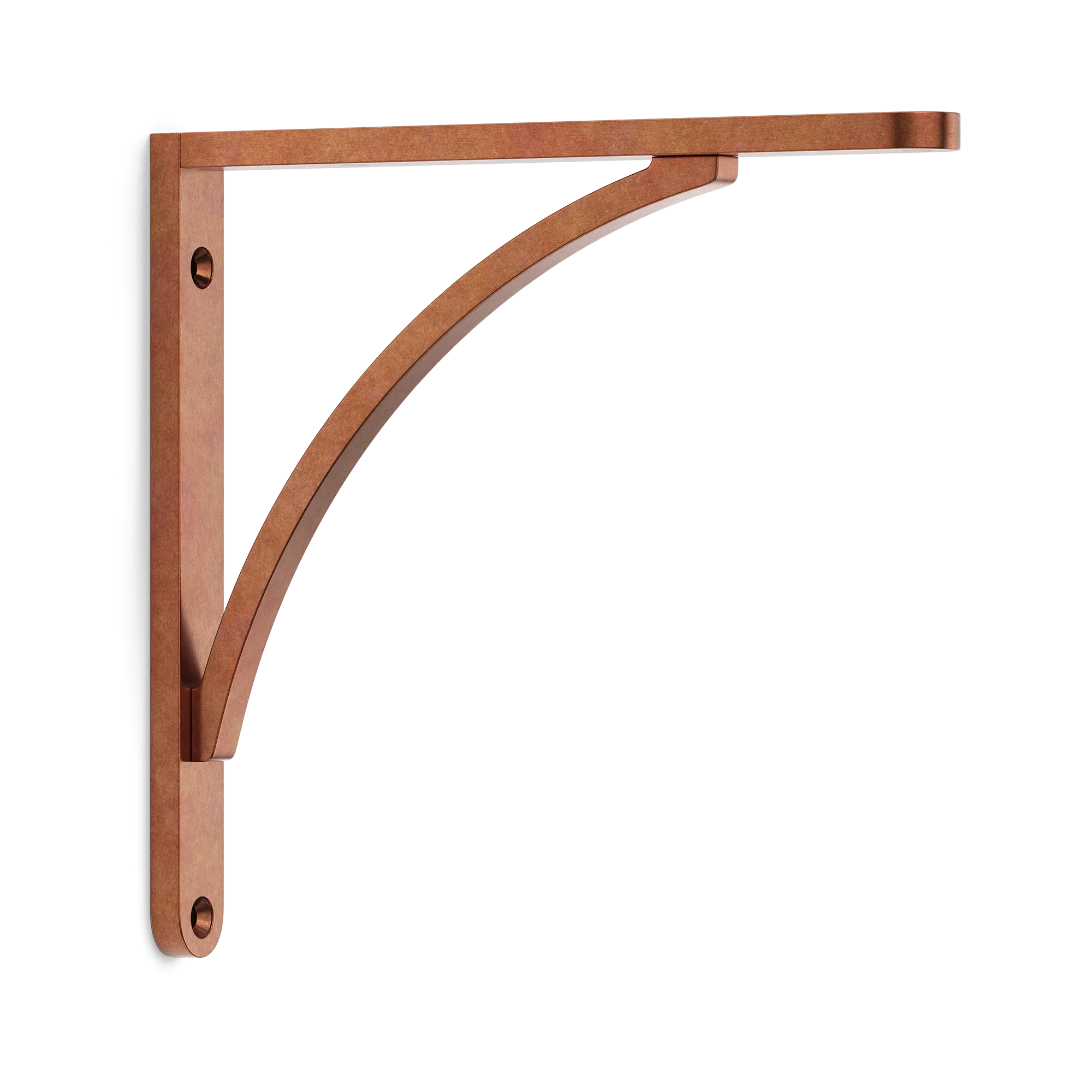 Armac Martin Handsworth Flush Mounted Shelf Bracket in 150mm / Aged Copper