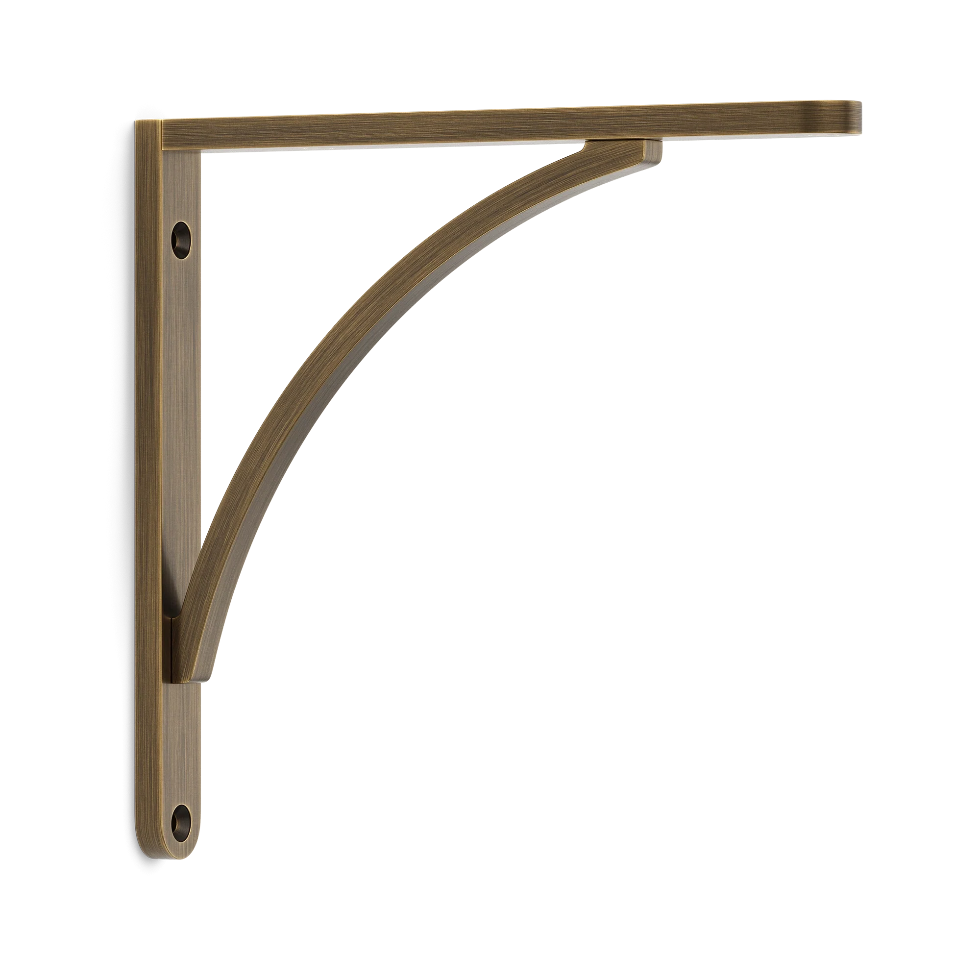 Armac Martin Handsworth Flush Mounted Shelf Bracket in 150mm / Satin Antique Satin Lacquered