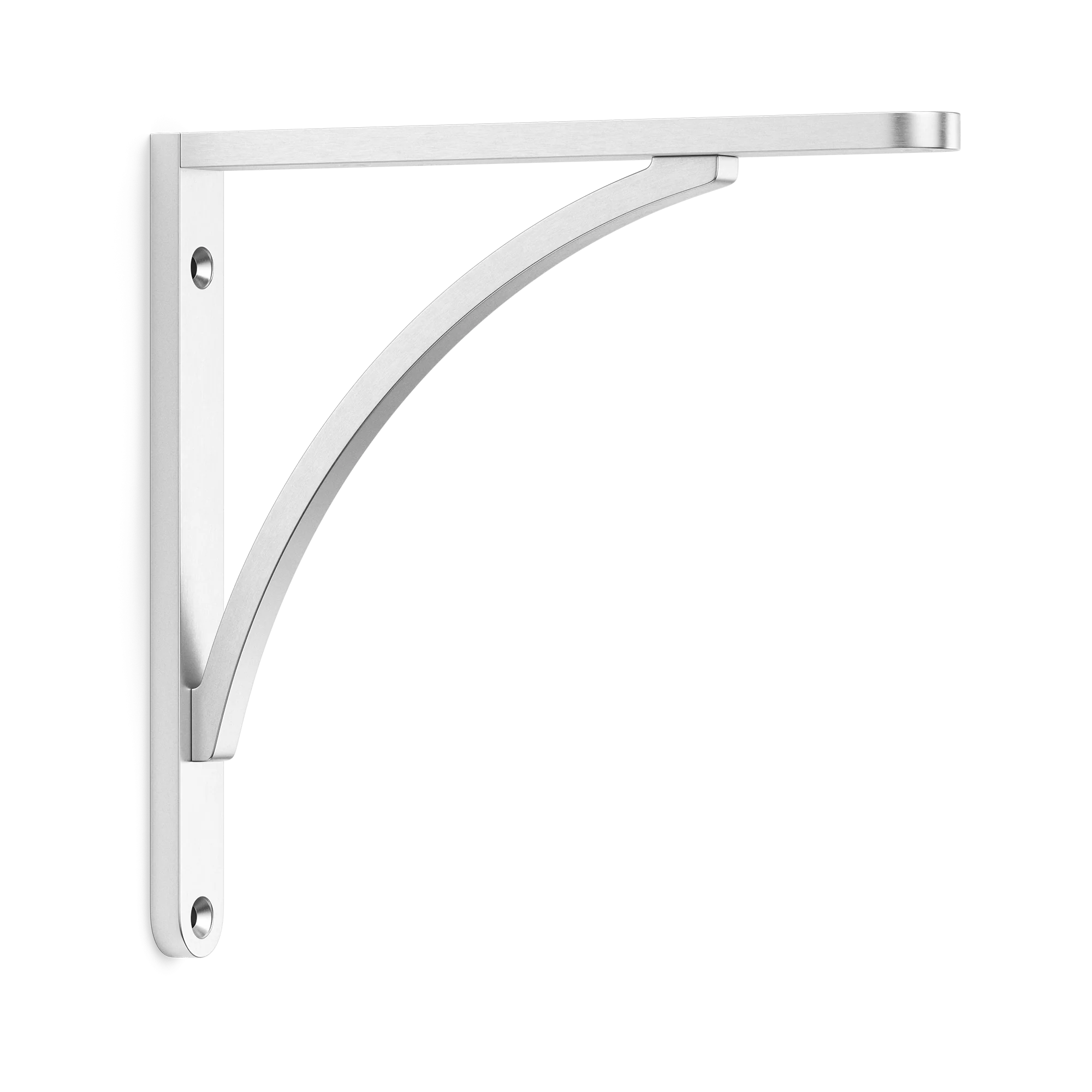 Armac Martin Handsworth Flush Mounted Shelf Bracket in 150mm / Satin Chrome Plate