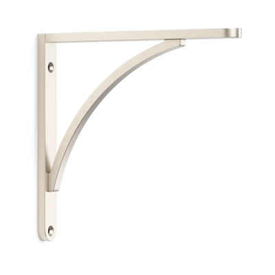 Armac Martin Handsworth Flush Mounted Shelf Bracket in 150mm / Satin Nickel Plate