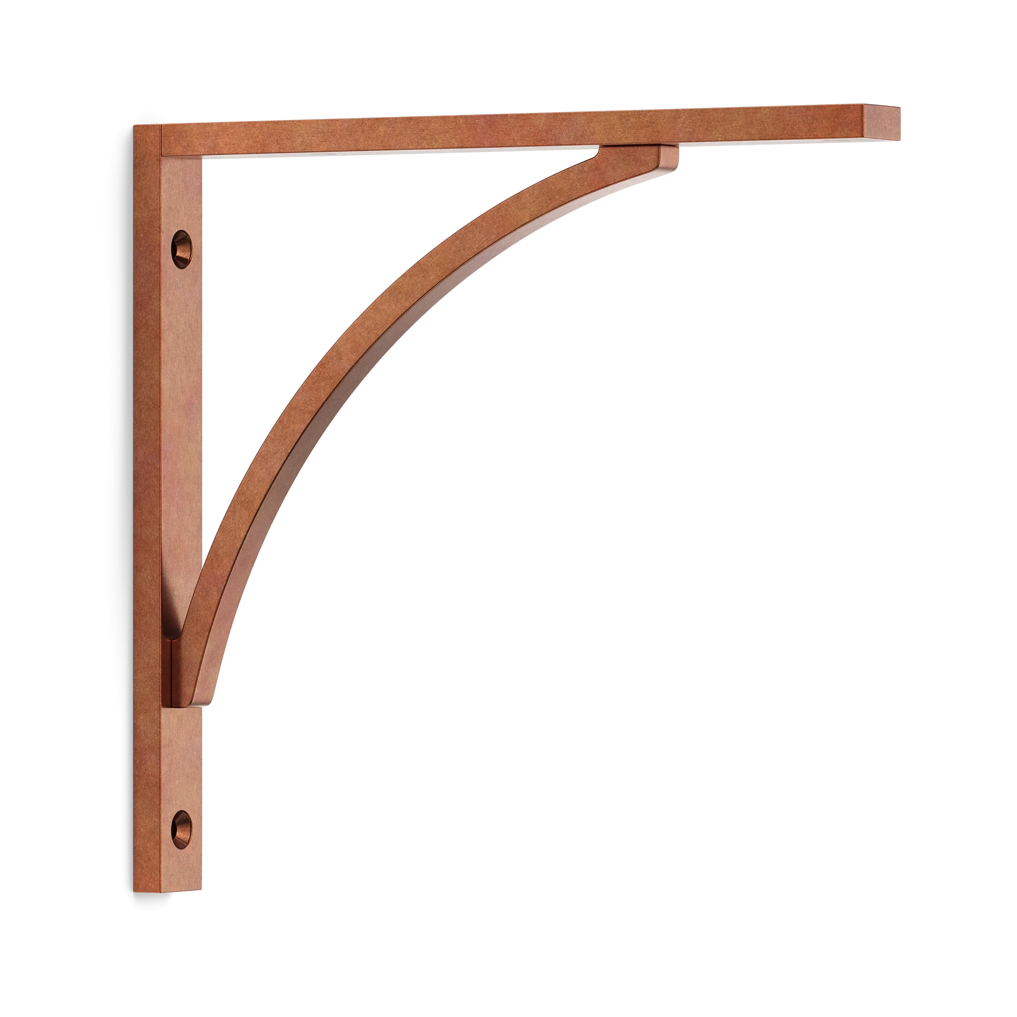 Armac Martin Hockley Flush Mounted Shelf Bracket in 150mm / Aged Copper