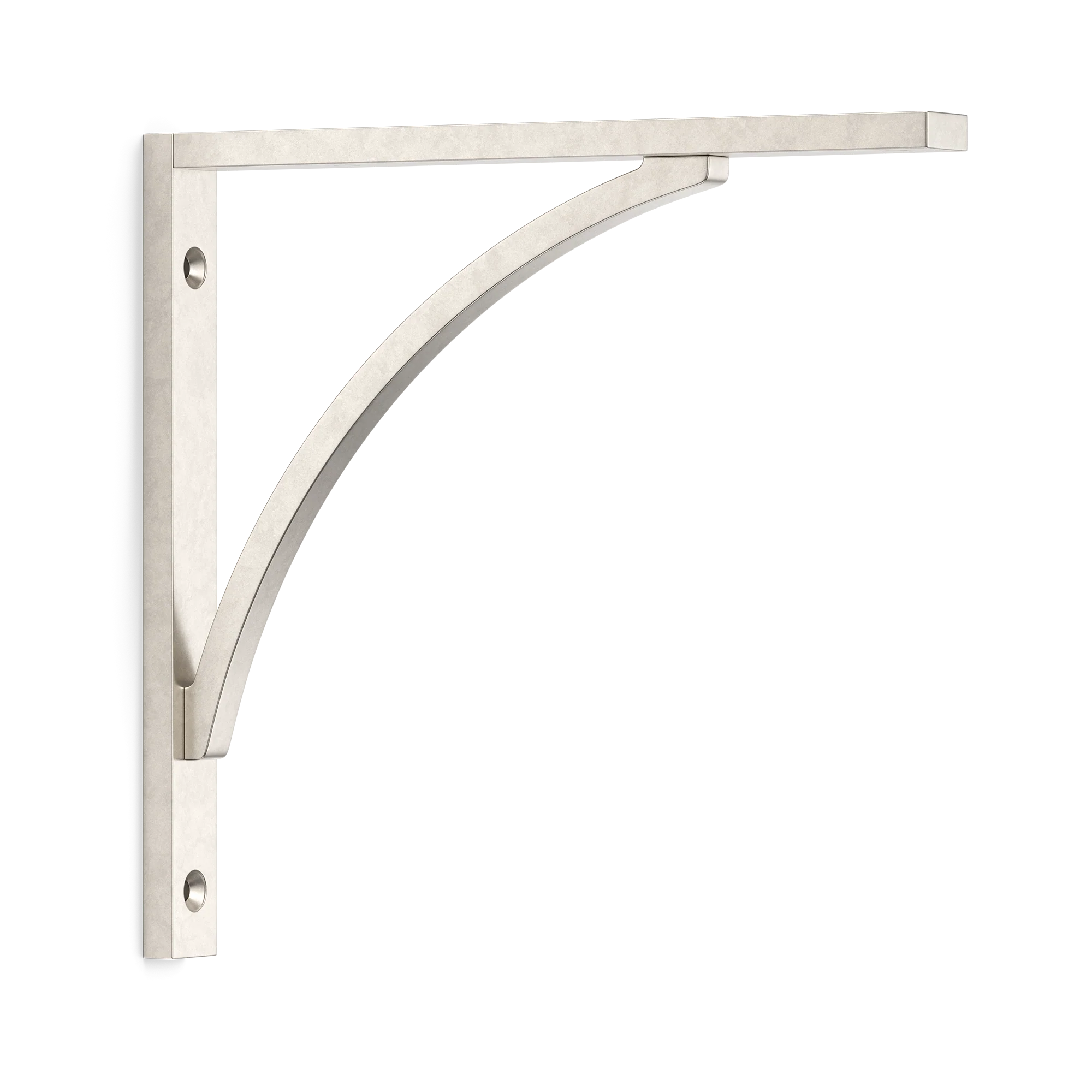 Armac Martin Hockley Flush Mounted Shelf Bracket in 150mm / Barrelled Nickel Plate
