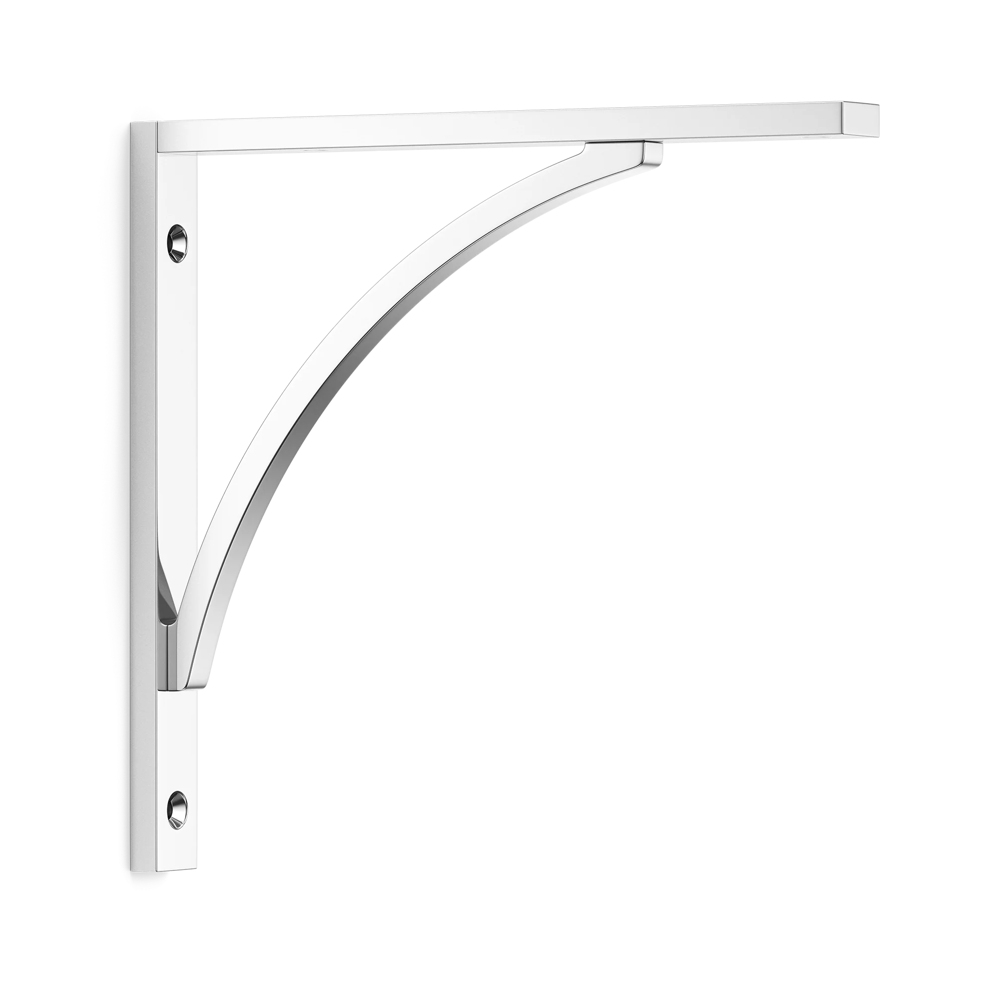 Armac Martin Hockley Flush Mounted Shelf Bracket in 150mm / Polished Chrome Plate