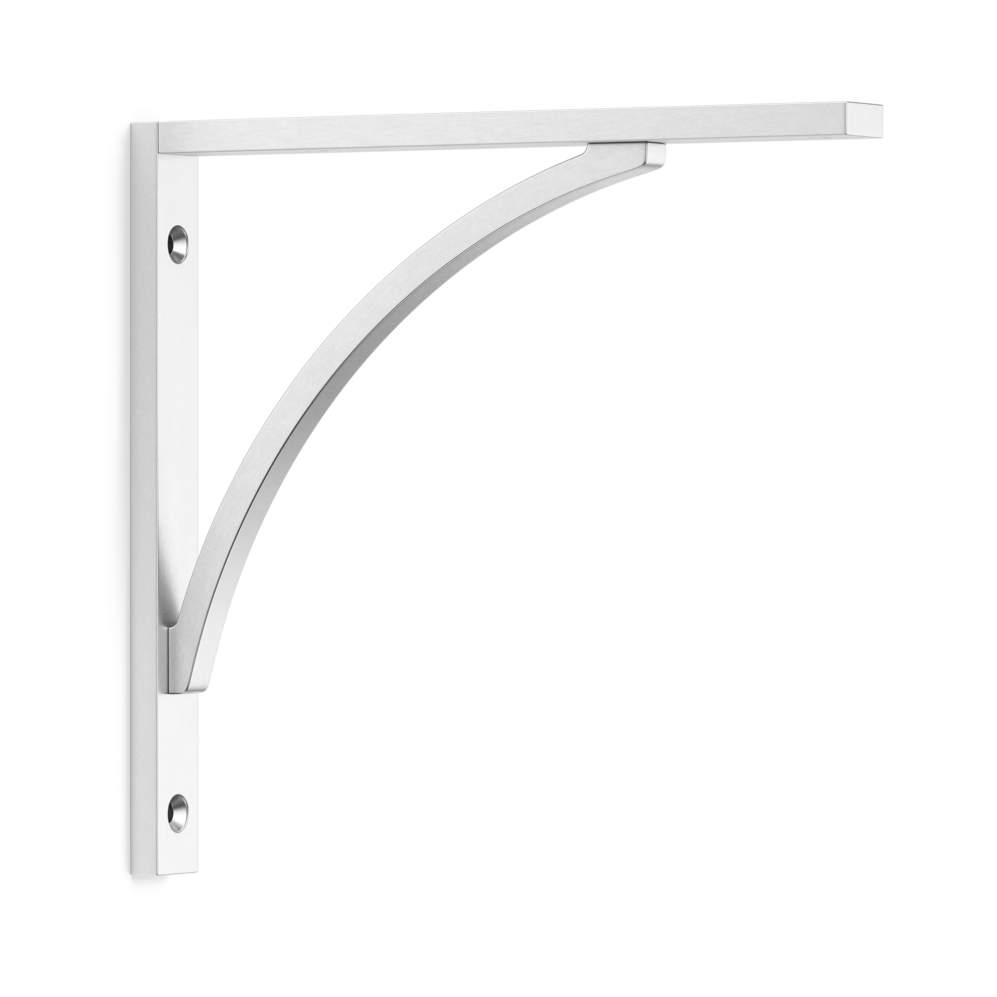 Armac Martin Hockley Flush Mounted Shelf Bracket in 150mm / Satin Chrome Plate