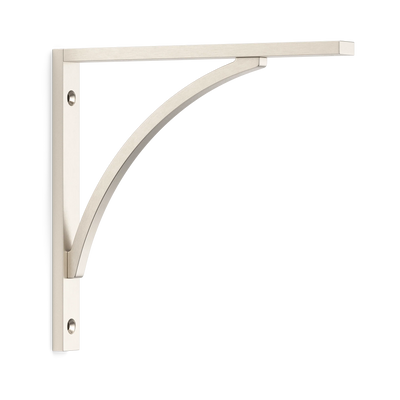 Armac Martin Hockley Flush Mounted Shelf Bracket in 150mm / Satin Nickel Plate
