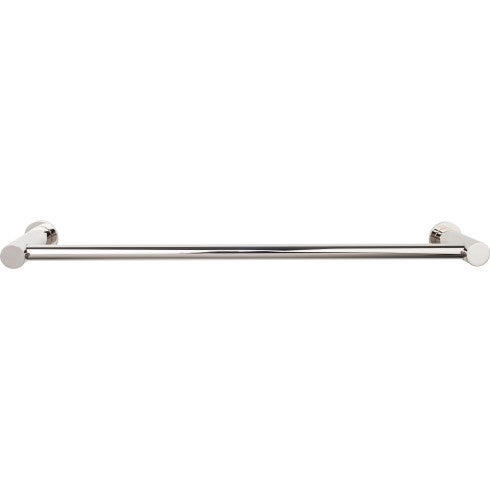 Top Knobs Hopewell Bath Towel Bar 30" in Polished Nickel