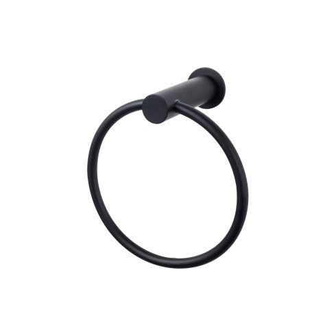 Top Knobs Hopewell Bath Ring in Flat Black