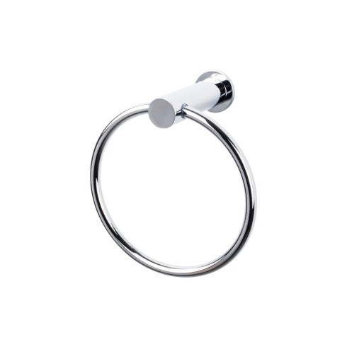 Top Knobs Hopewell Bath Ring in Polished Chrome