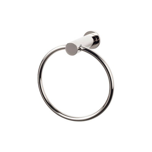 Top Knobs Hopewell Bath Ring in Polished Nickel