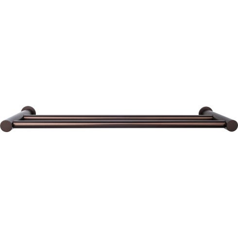 Top Knobs Hopewell Bath Towel Bar Double 24" in Oil Rubbed Bronze