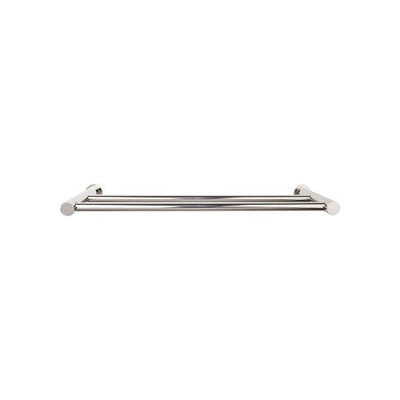 Top Knobs Hopewell Bath Towel Bar Double 24" in Polished Nickel