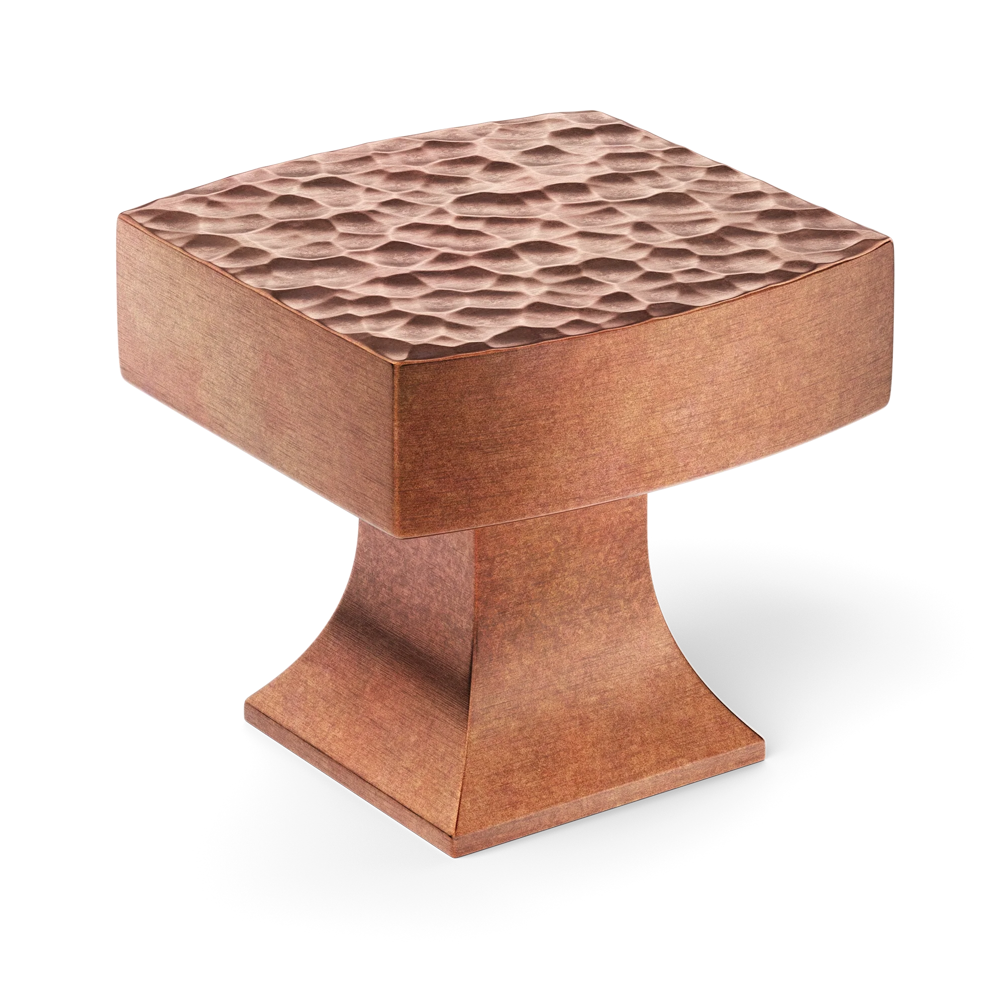 Armac Martin Harold Hammered Cabinet Knob in 32mm / Aged Copper