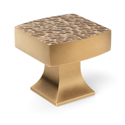 Armac Martin Harold Hammered Cabinet Knob in 32mm / Fine English Antique