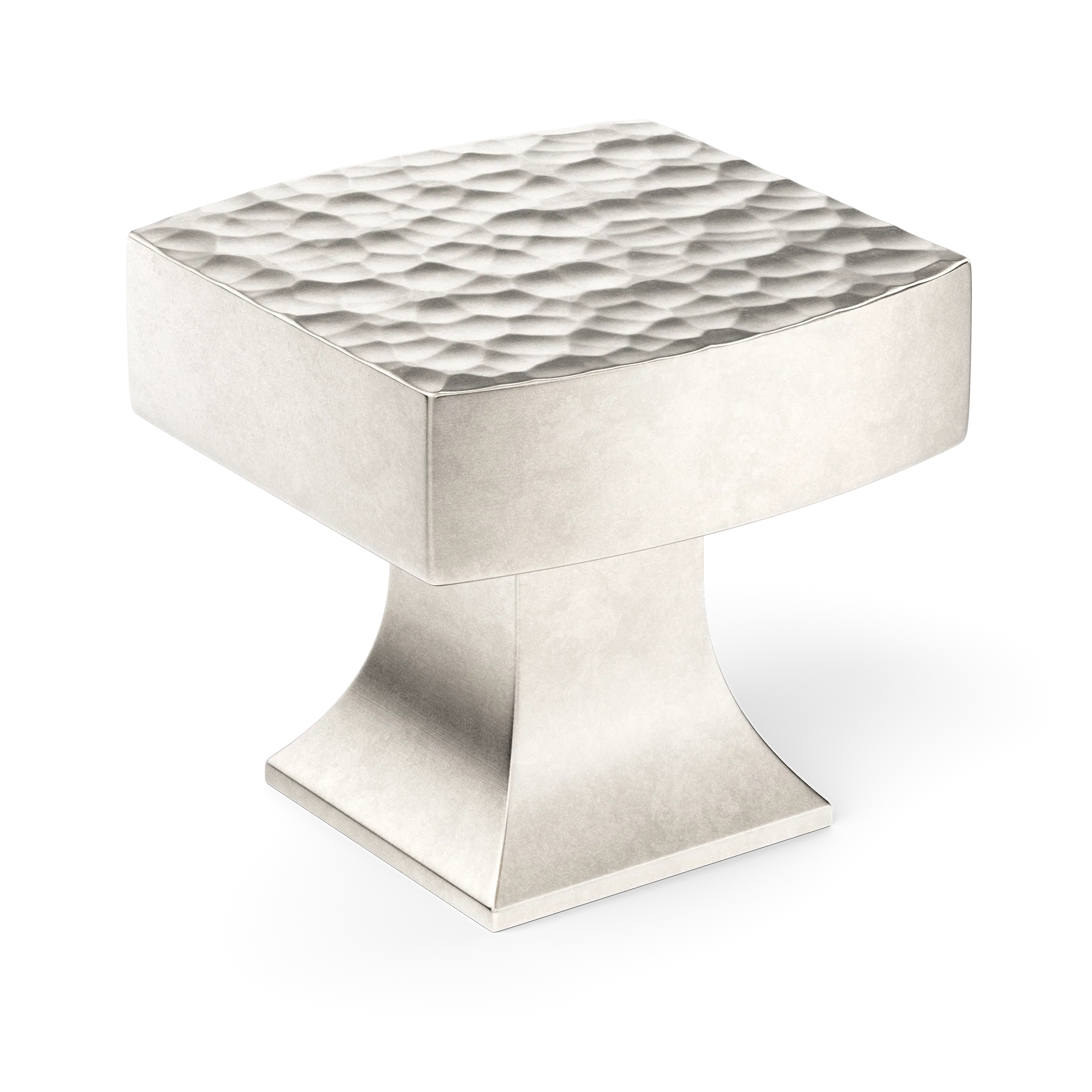 Armac Martin Harold Hammered Cabinet Knob in 32mm / Barrelled Nickel Plate