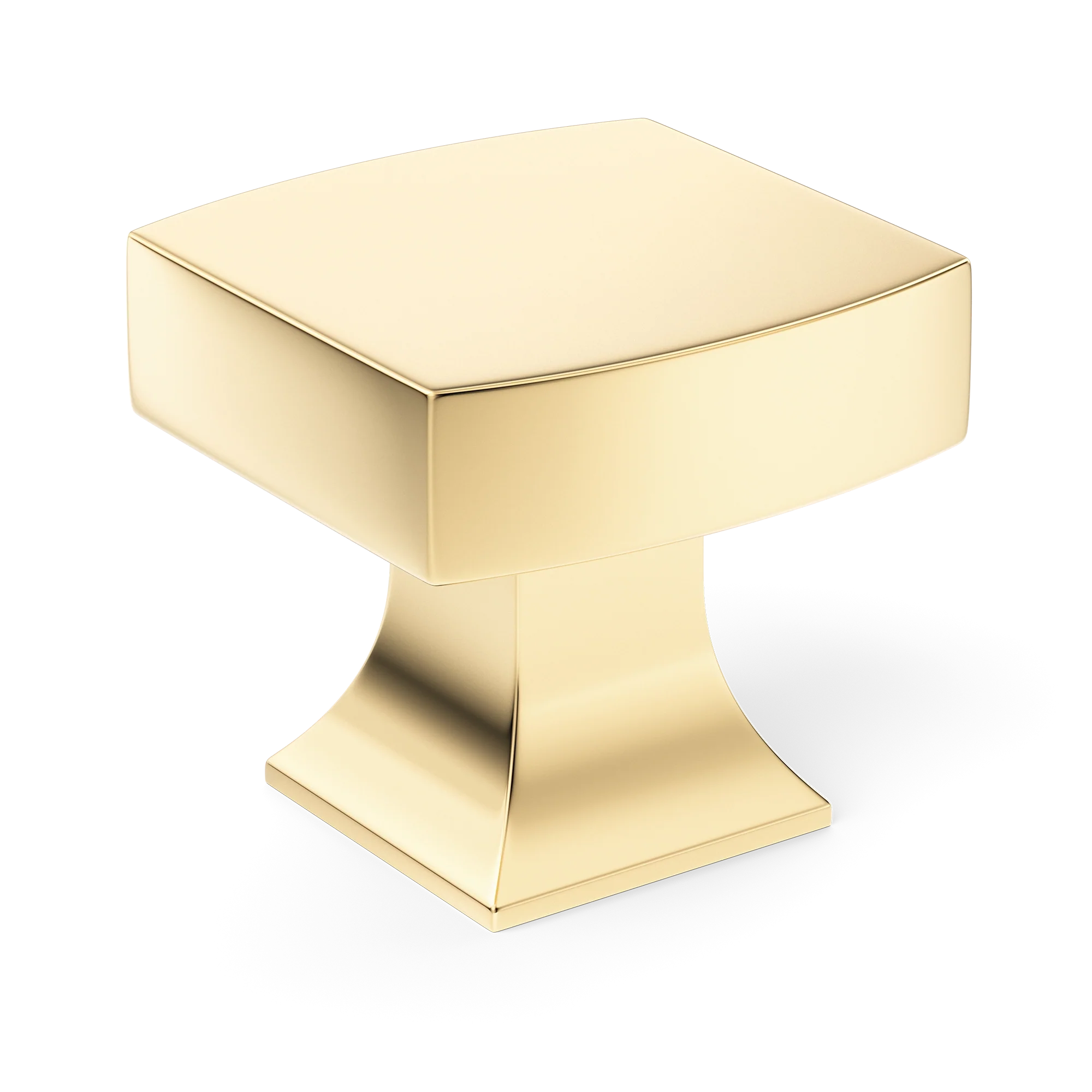 Armac Martin Harold Plain Cabinet Knob in 32mm / Polished Brass Unlacquered