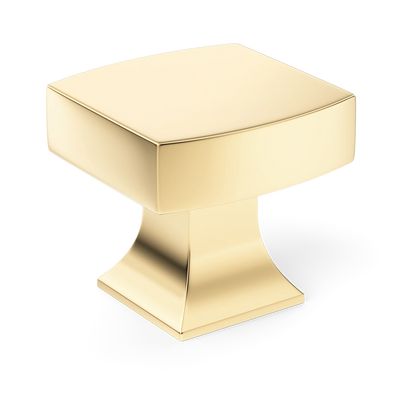 Armac Martin Harold Plain Cabinet Knob in 32mm / Polished Brass Unlacquered