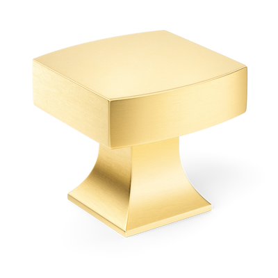 Armac Martin Harold Plain Cabinet Knob in 32mm / Satin Brass Satin Lacquered