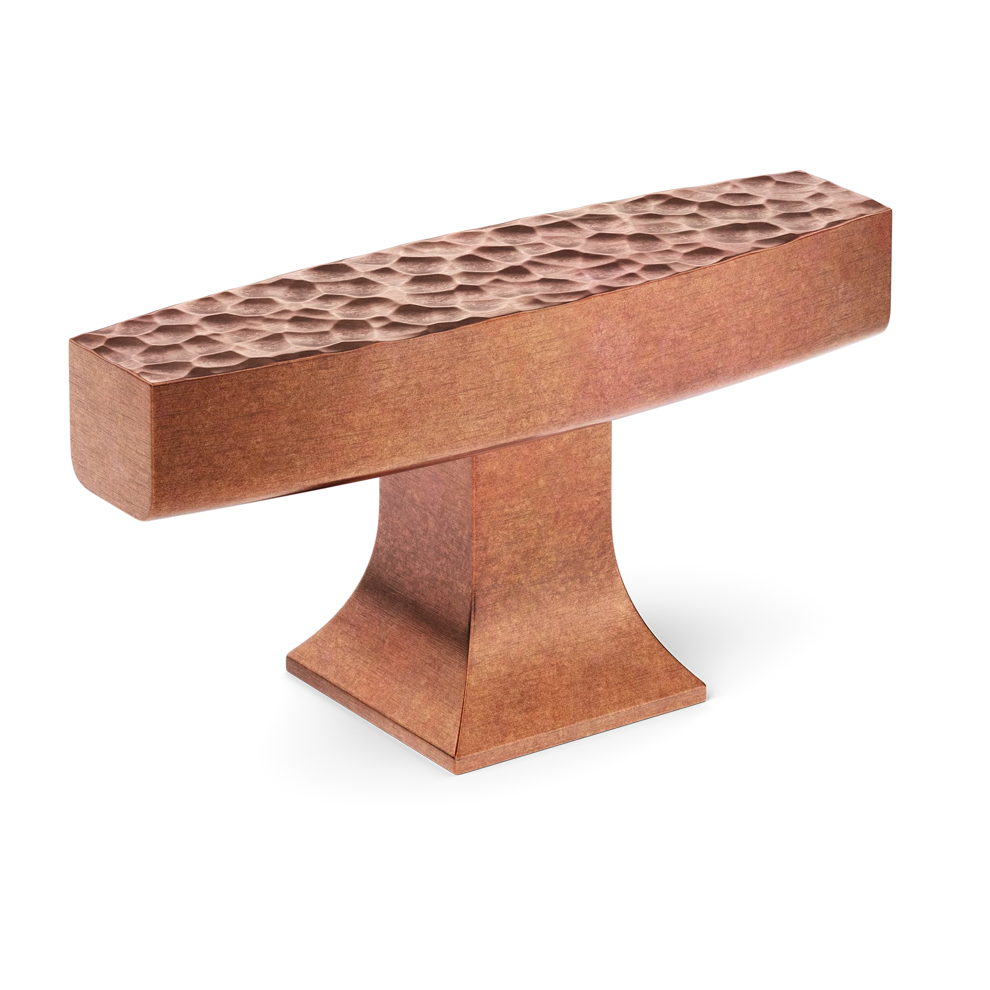 Armac Martin Harold Hammered T-bar Handle in 58mm / Aged Copper