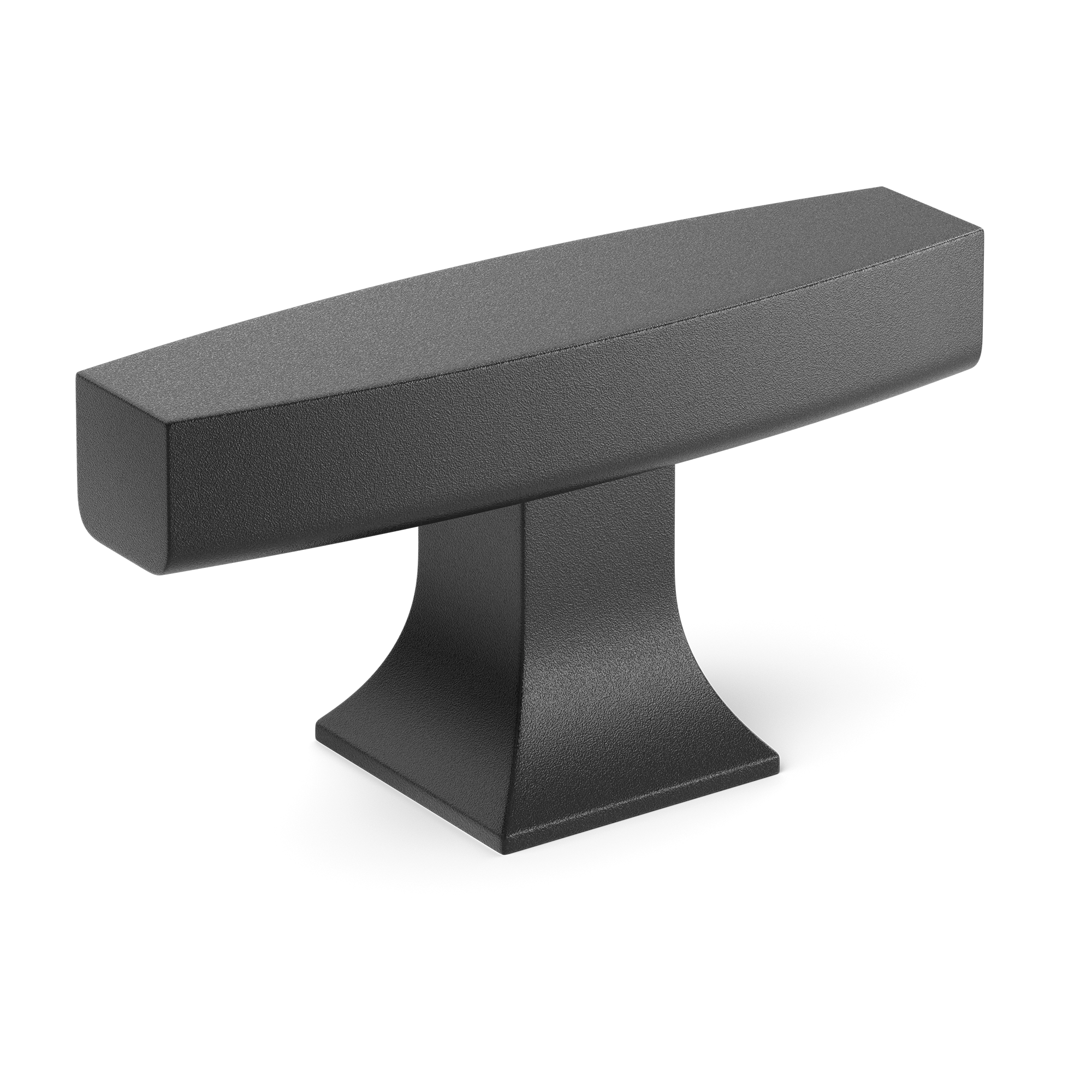 Armac Martin Harold Plain T-bar Handle in 58mm / Matt Black Lacquered