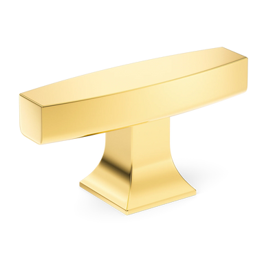 Armac Martin Harold Plain T-bar Handle in 58mm / Polished Brass Lacquered
