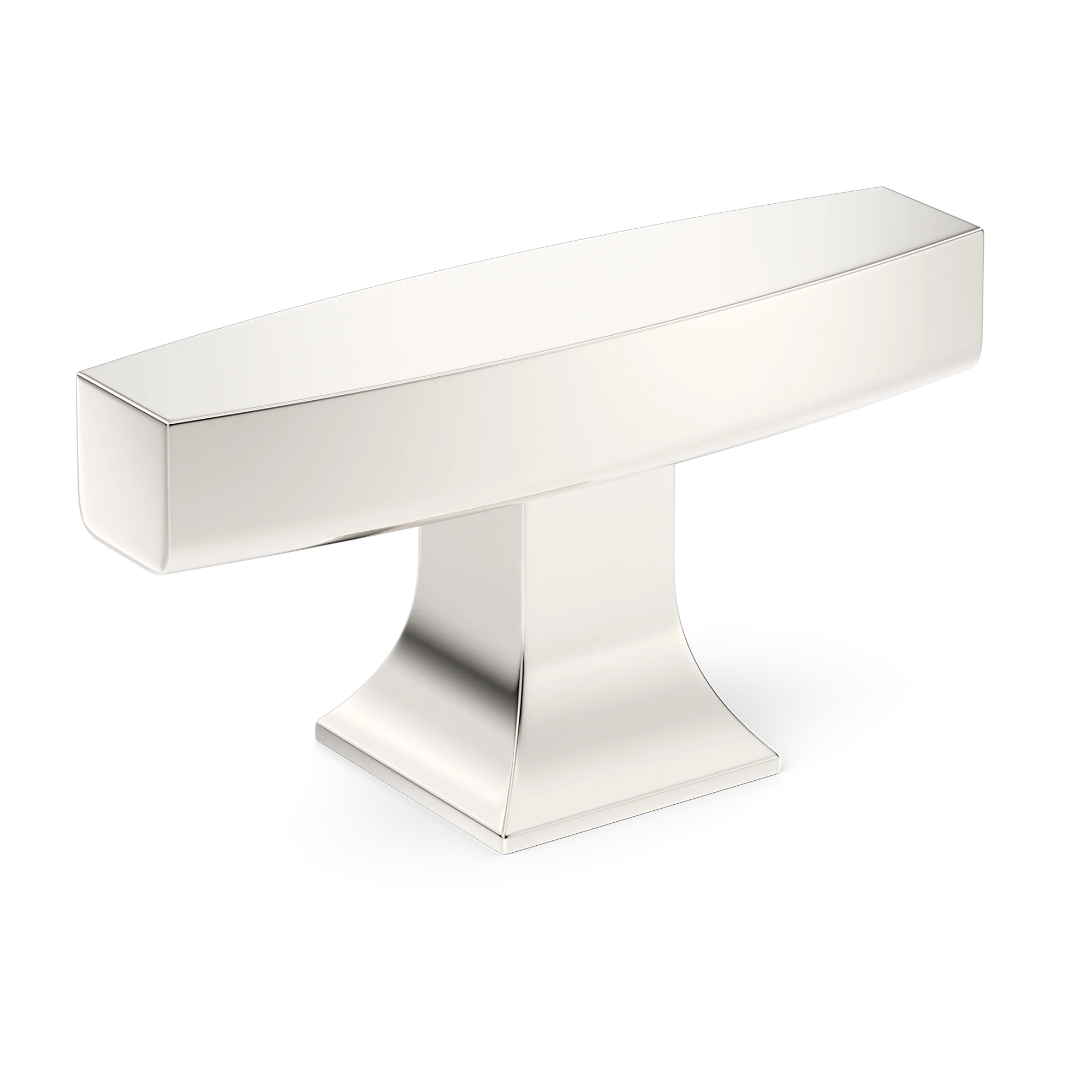 Armac Martin Harold Plain T-bar Handle in 58mm / Polished Nickel Plate