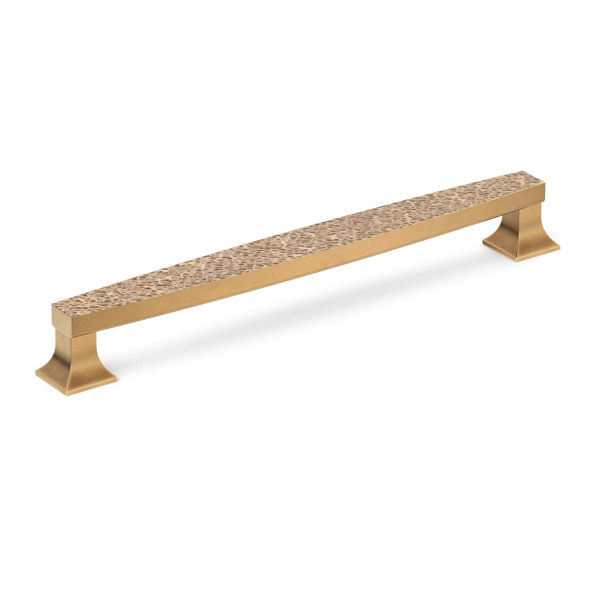 Armac Martin Harold Hammered Cabinet Handle in 96mm / Fine English Antique