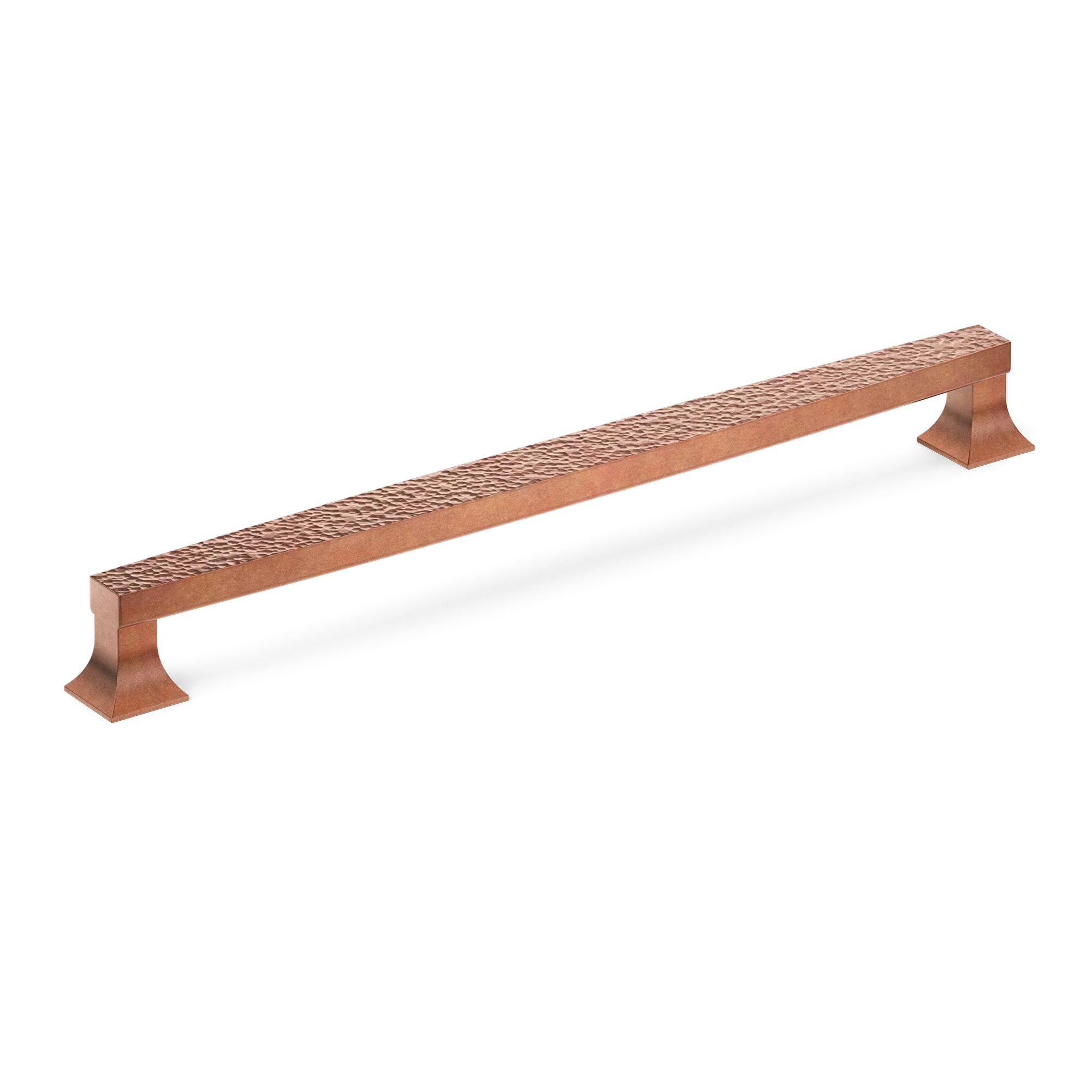 Armac Martin Harold Hammered Appliance Pull in 352mm / Aged Copper