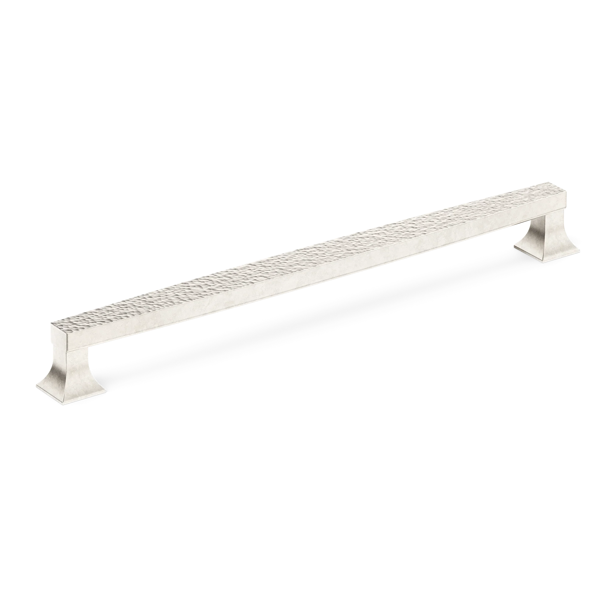 Armac Martin Harold Hammered Appliance Pull in 352mm / Barrelled Nickel Plate