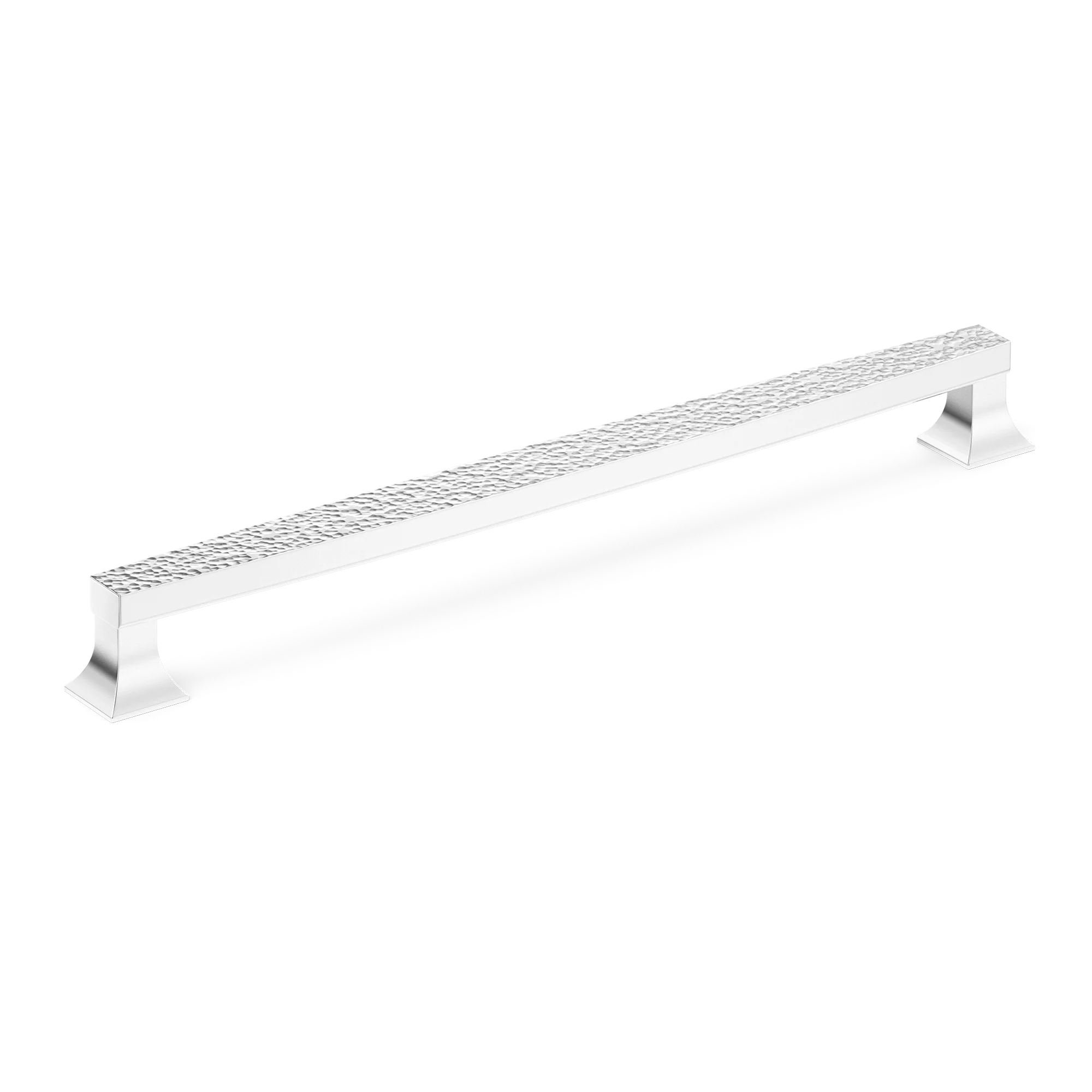 Armac Martin Harold Hammered Appliance Pull in 352mm / Polished Chrome Plate