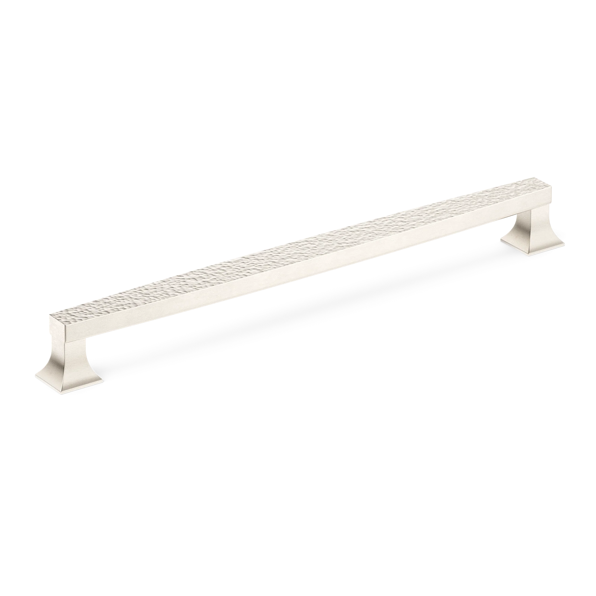 Armac Martin Harold Hammered Appliance Pull in 352mm / Satin Nickel Plate
