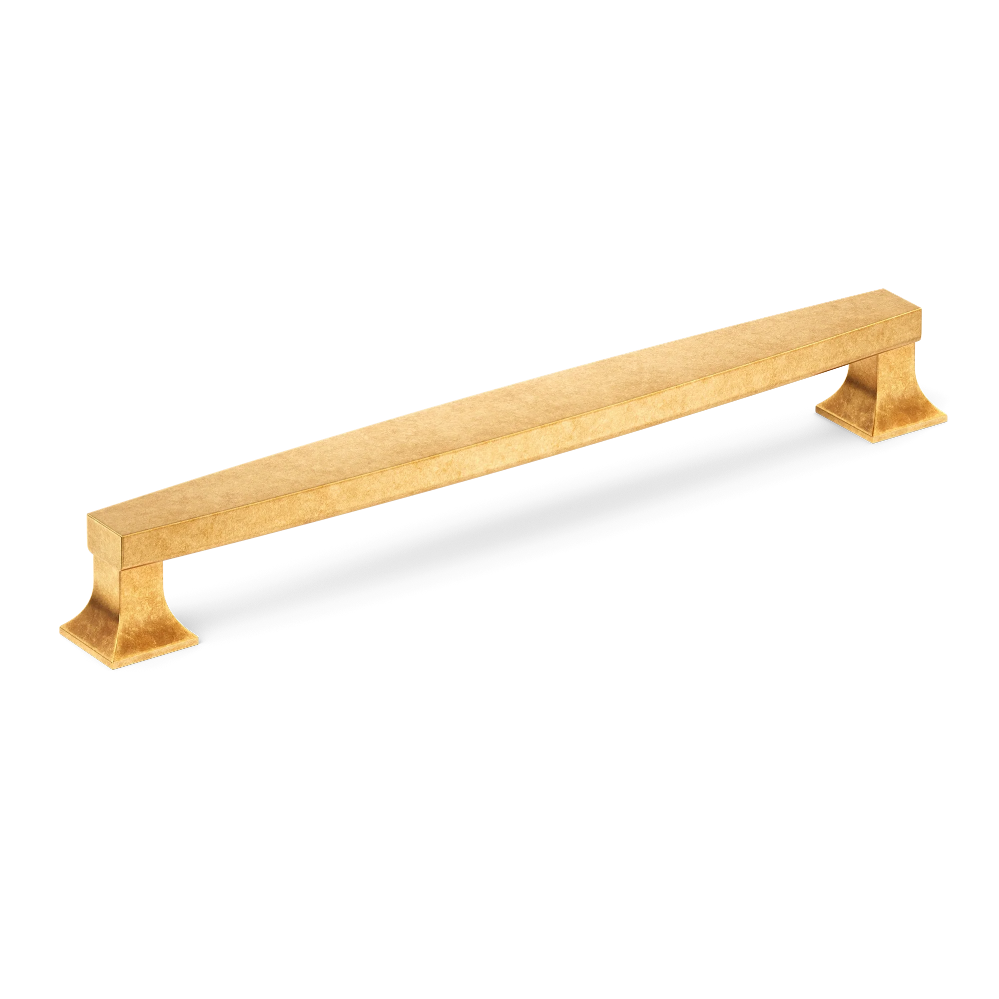 Armac Martin Harold Plain Cabinet Handle in 96mm / Burnished Brass