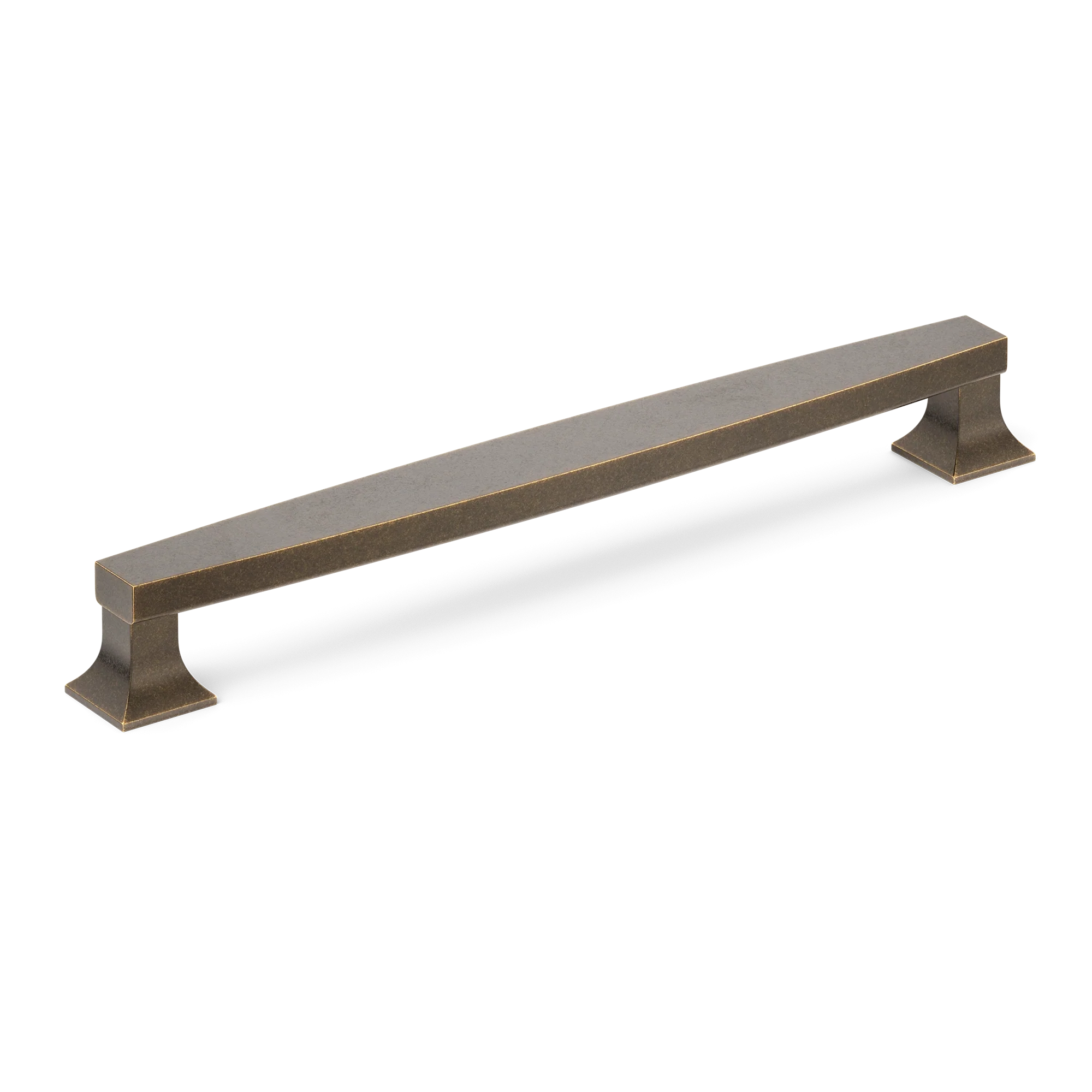 Armac Martin Harold Plain Cabinet Handle in 96mm / Dark Aged Brass