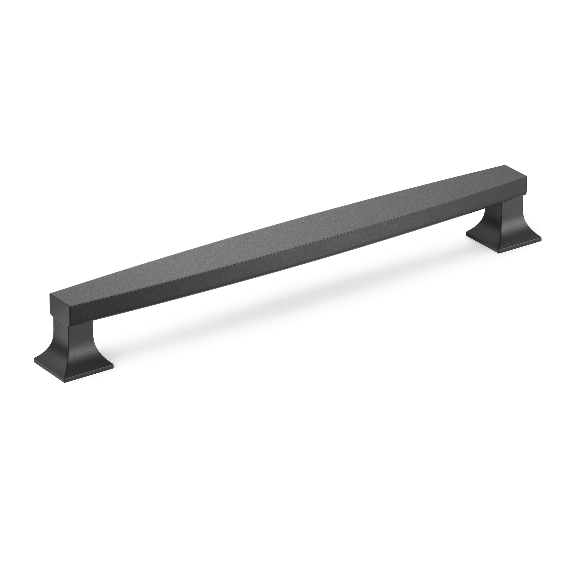 Armac Martin Harold Plain Cabinet Handle in 96mm / Matt Black Lacquered
