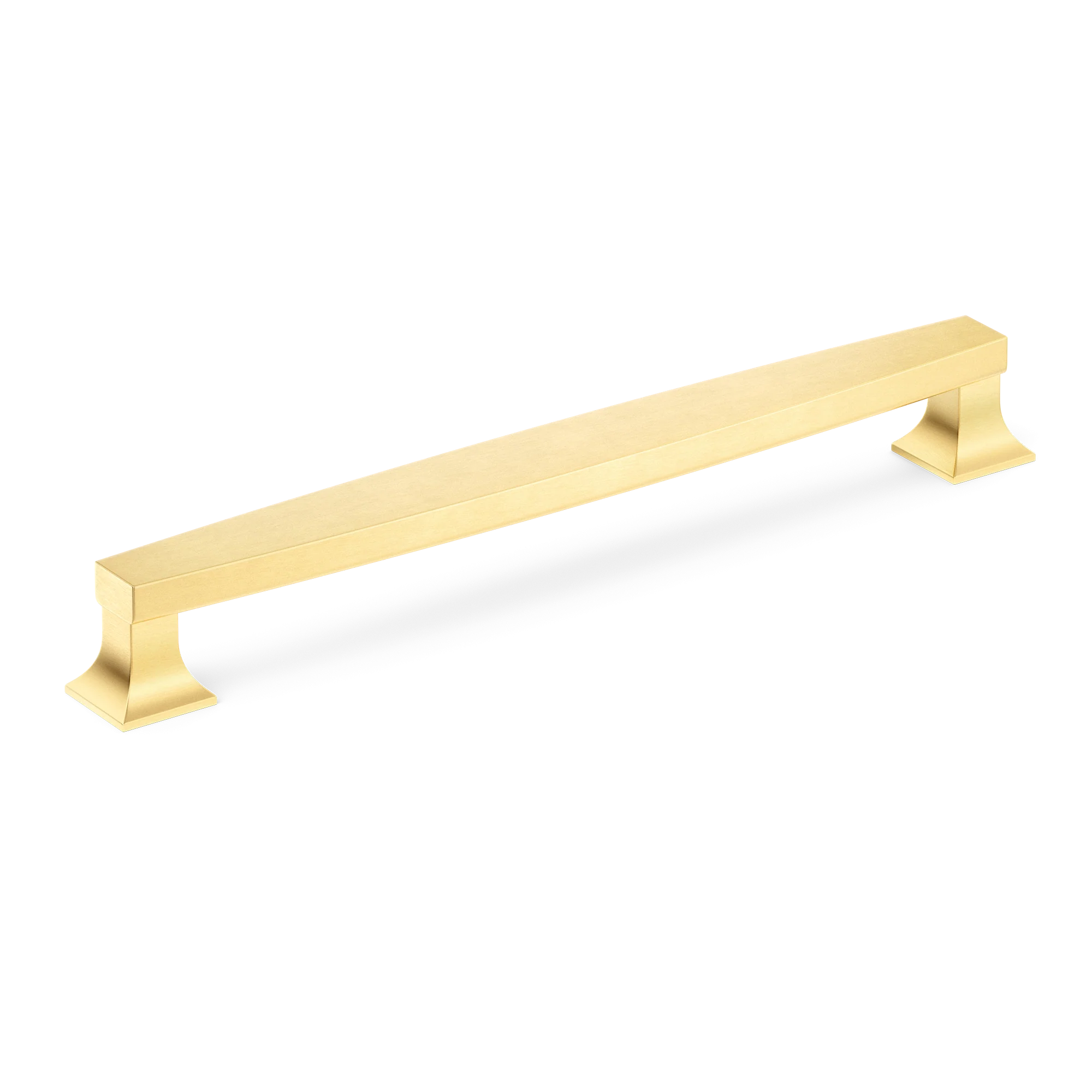 Armac Martin Harold Plain Cabinet Handle in 96mm / Satin Brass Satin Lacquered
