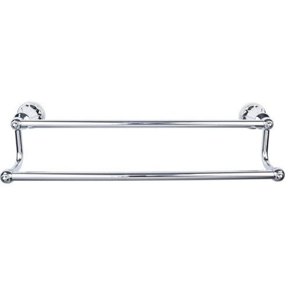 Top Knobs Hudson Bath Double Towel Bar 30" in Polished Chrome