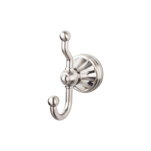 Top Knobs Hudson Bath Double Hook in Brushed Satin Nickel