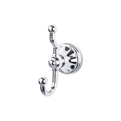 Top Knobs Hudson Bath Double Hook in Polished Chrome