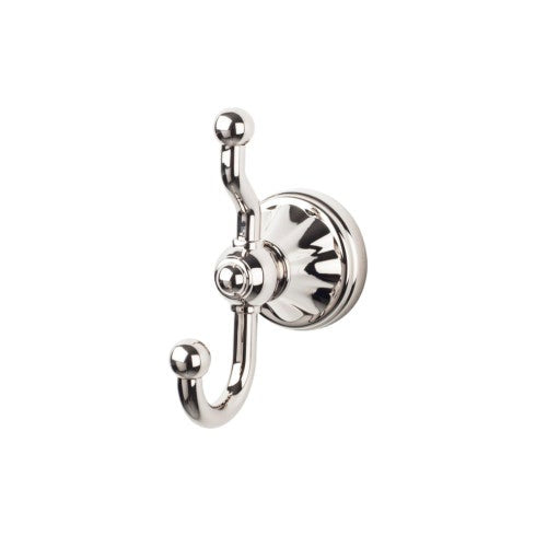 Top Knobs Hudson Bath Double Hook in Polished Nickel