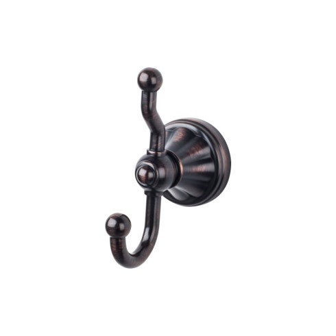 Top Knobs Hudson Bath Double Hook in Tuscan Bronze