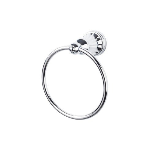 Top Knobs Hudson Bath Ring in Polished Chrome
