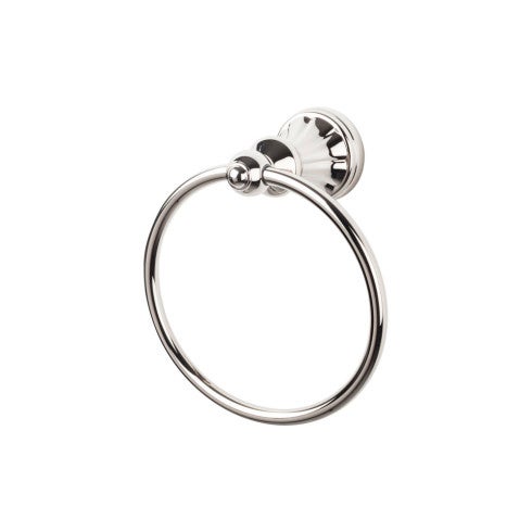 Top Knobs Hudson Bath Ring in Polished Nickel